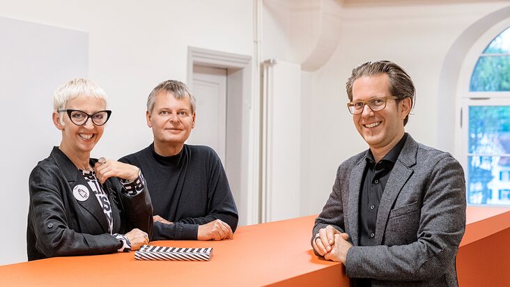 Bild von Otto und Christin Gmeiner mit Paddy Gloor