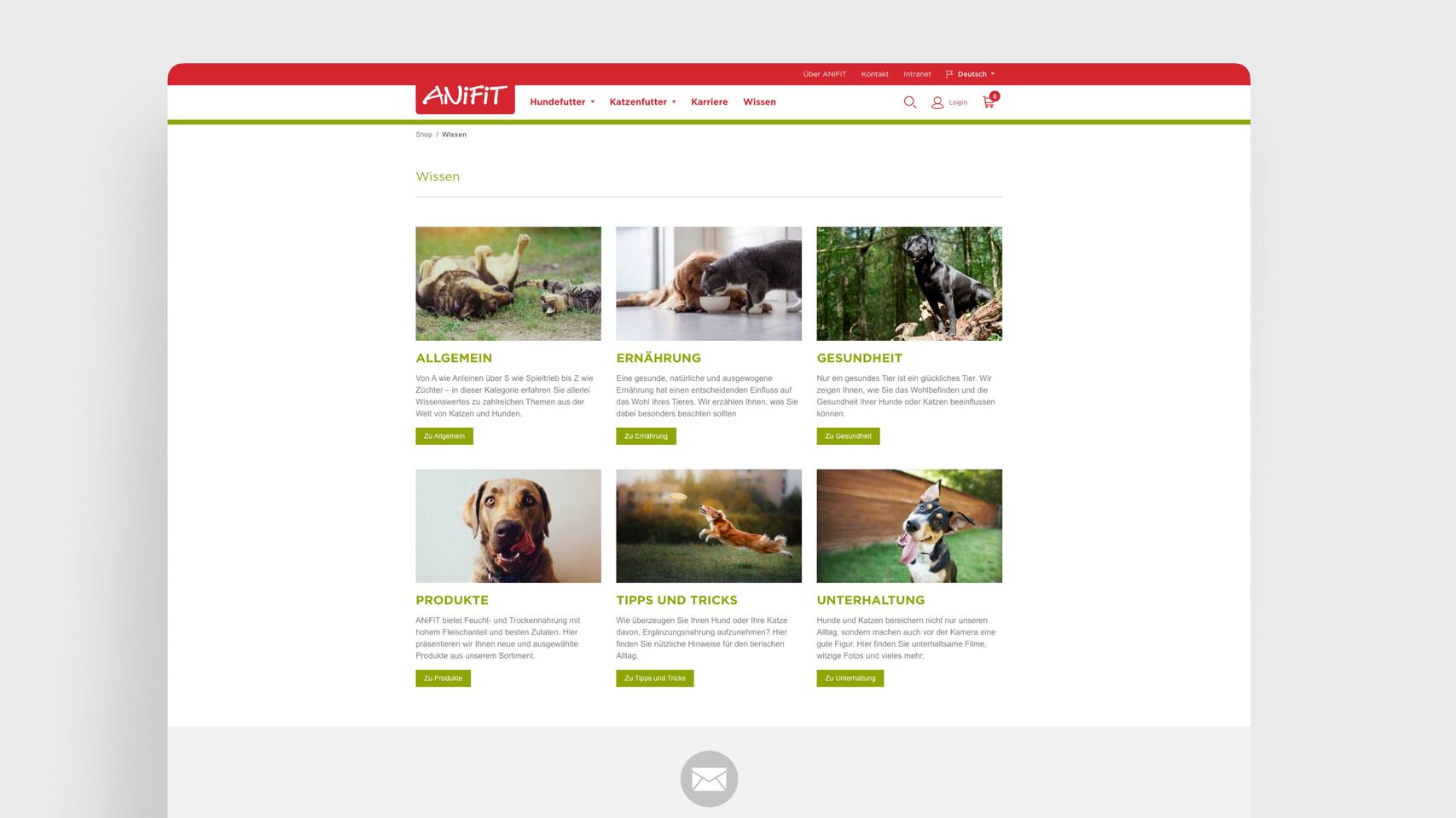 AniFit - Webseite