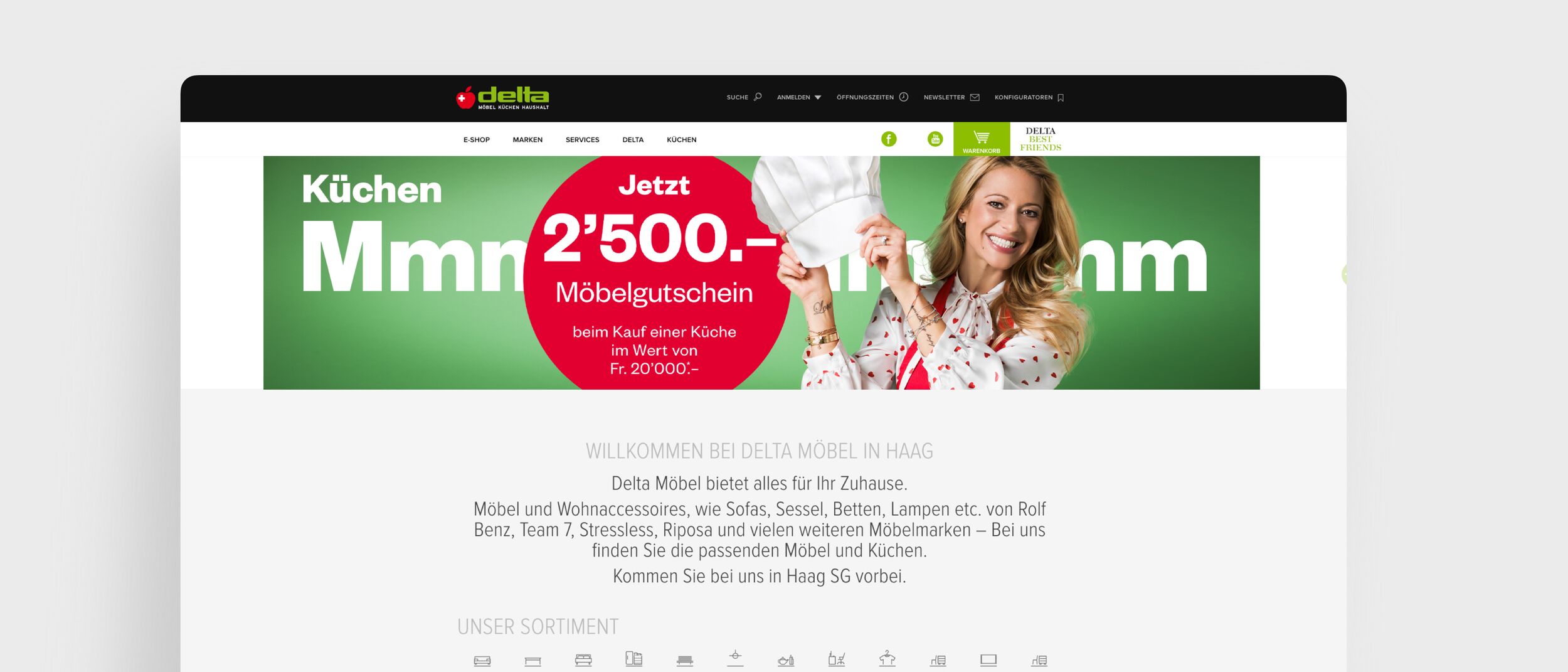 Delta - Webseite