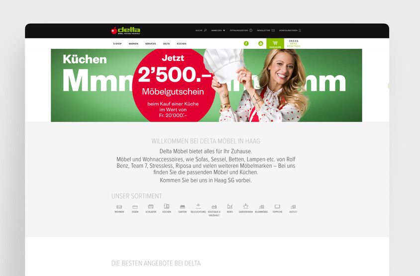 Delta - Webseite