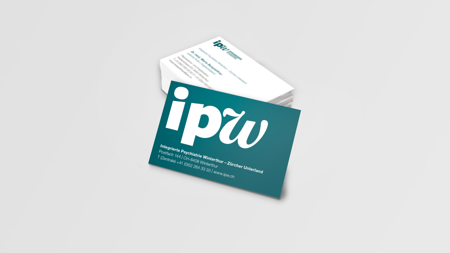 ipw Integrierte Psychiatrie Winterthur – Branding – Visitenkarten