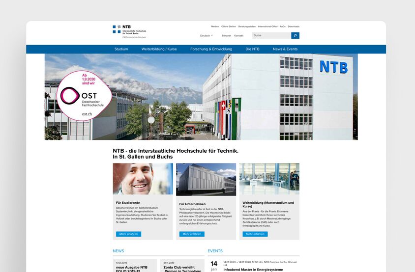 NTB - Webseite